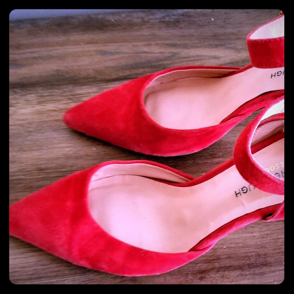 Julianne Hough for Sole Society Red Suede Heels